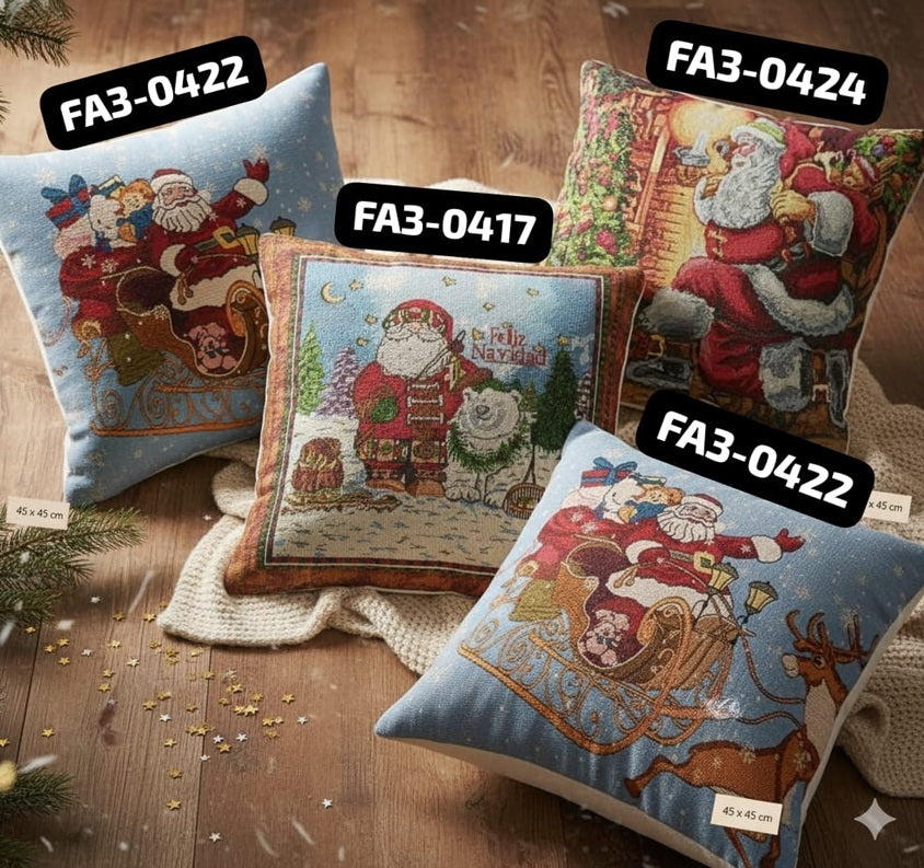 Funda Almohadas navideñas navidad x 4