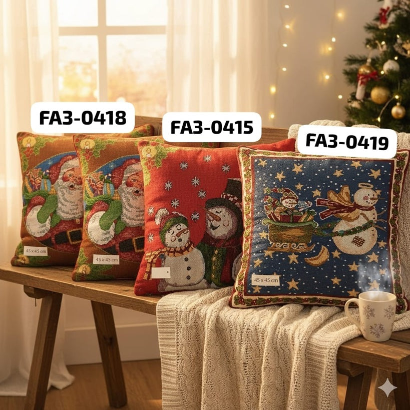 Funda Almohadas navideñas navidad x 4